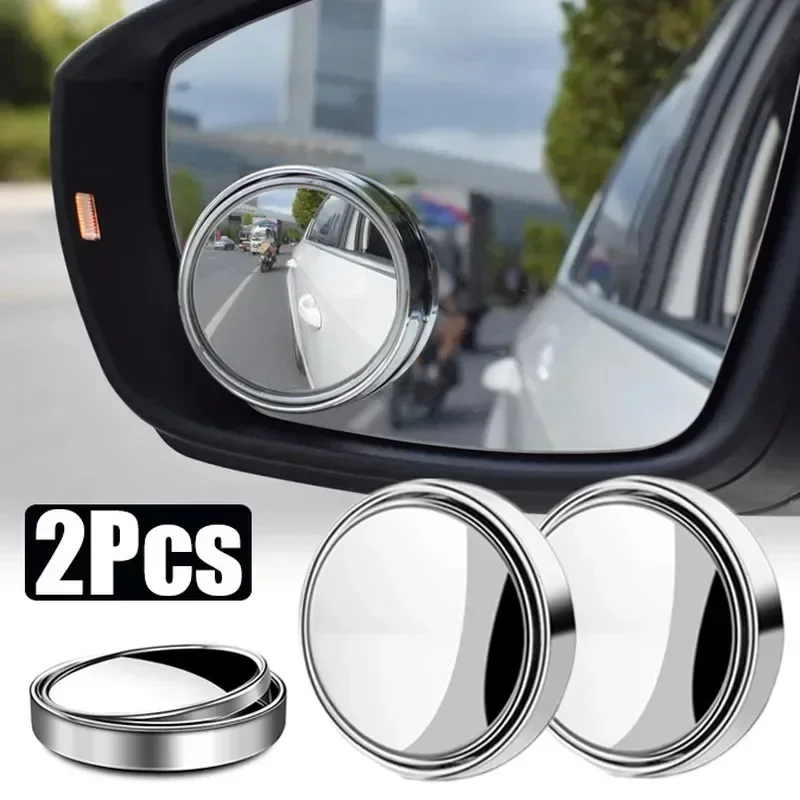 Blind Spot Mirror Wide Angle Convex 2Pcs - 1/2개 360 ° 학위 조정 가능한