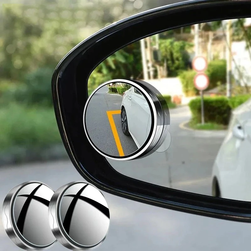 Blind Spot Mirror Wide Angle Convex 2Pcs - 2개입 원형 볼록 광각 자동차 미러,