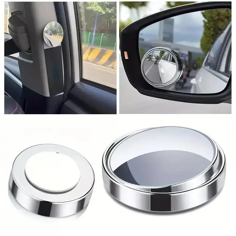 1/2개 360 °   학위 조정 가능한 맹점 거울 자 - Blind Spot Mirror Wide Angle Convex 2Pcs 리뷰 및 가격