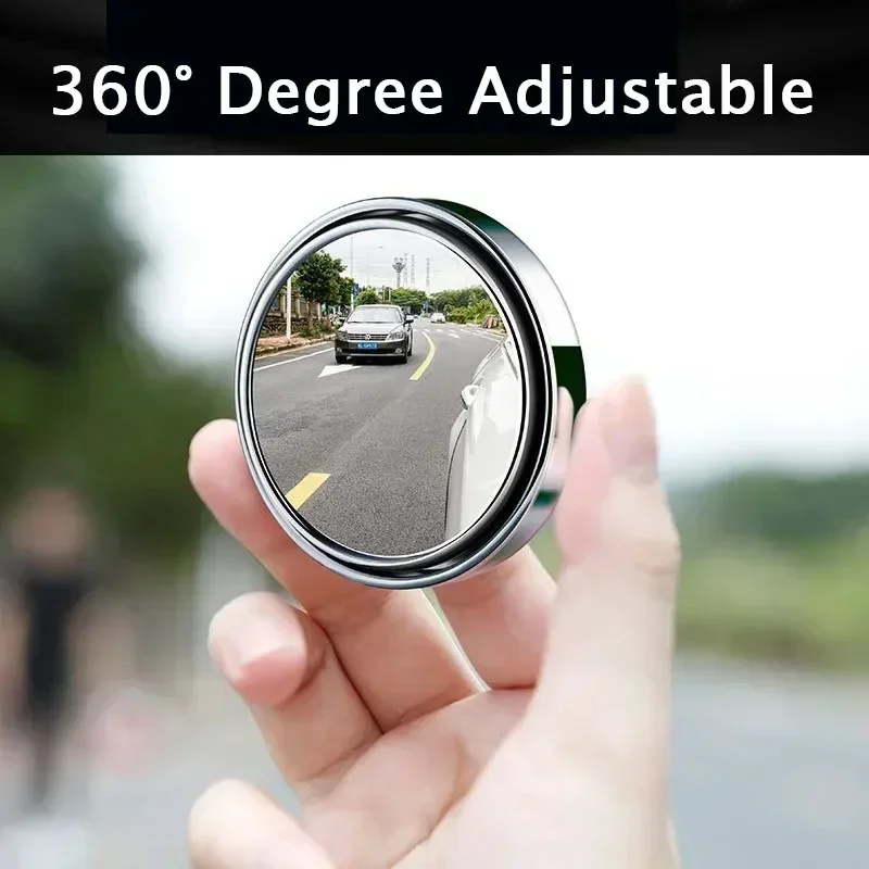 1/2개 360 °   학위 조정 가능한 맹점 거울 자 - Blind Spot Mirror Wide Angle Convex 2Pcs 리뷰 및 가격
