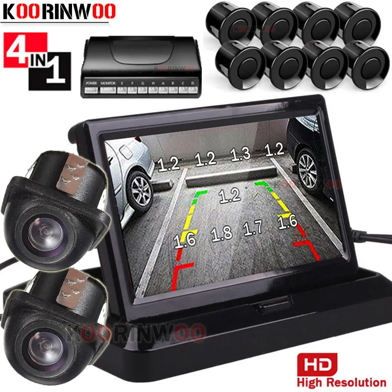 쿠린우 듀얼 코어 자동차 주차 센서 8 레이더 자동차  - Car Parking Sensor 8 Sensor Front Rear 리뷰 및 가격