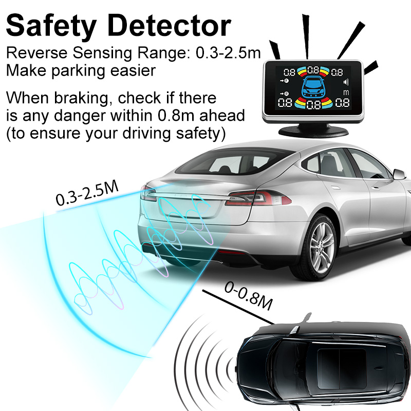 8개의 파크트로닉 주차 센서 키트, 전후방 주차 감지기 - Car Parking Sensor 8 Sensor Front Rear 리뷰 및 가격