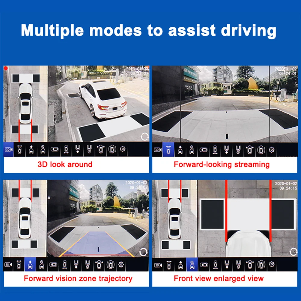 스마트투어 1080P 360도 버드뷰 3D 카메라 자동 - 360 Degree Bird View Car Camera System 리뷰 및 가격
