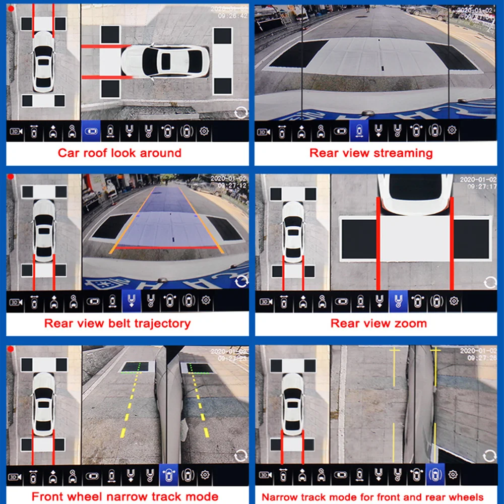 스마트투어 1080P 360도 버드뷰 3D 카메라 자동 - 360 Degree Bird View Car Camera System 리뷰 및 가격