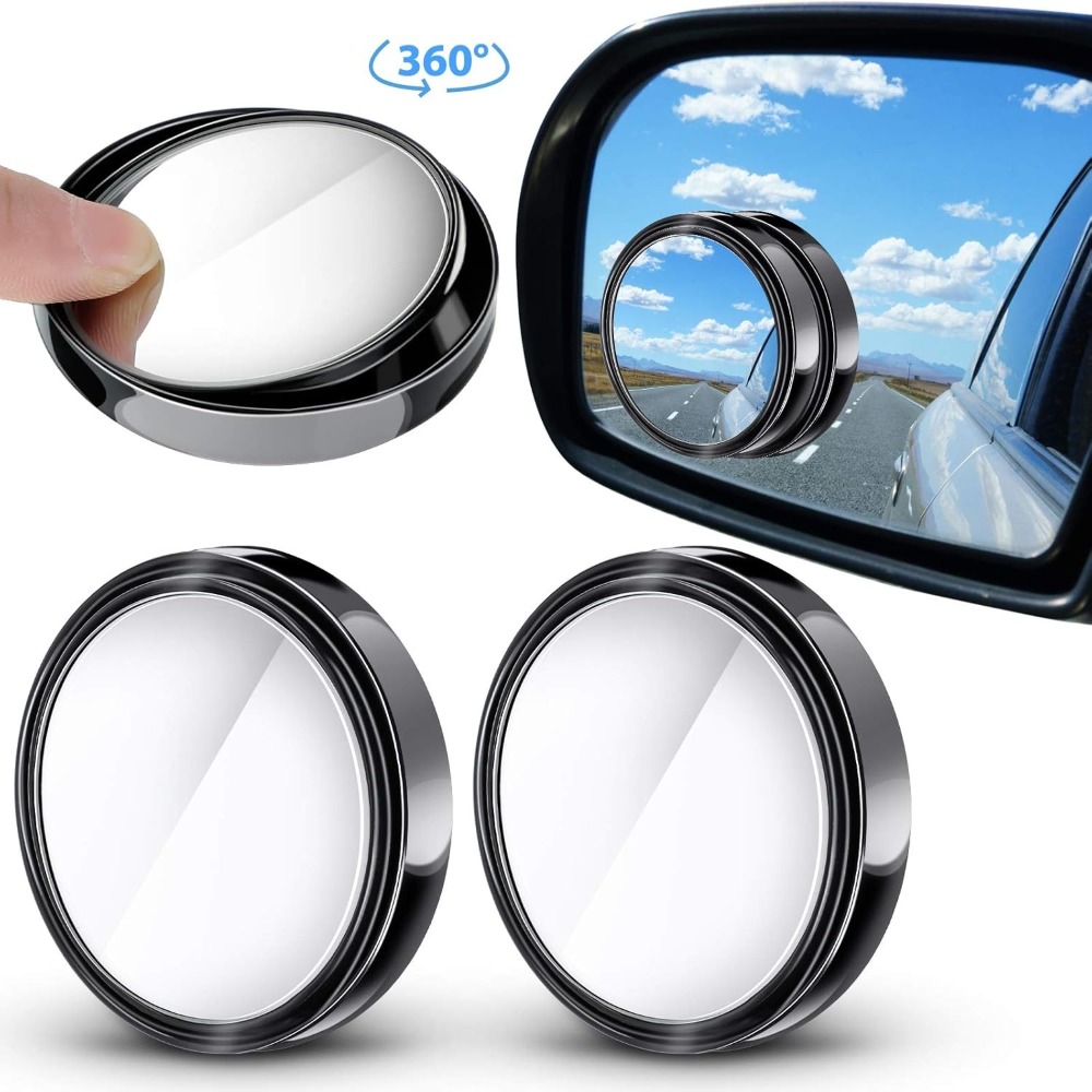 2개 360도 조절 가능 사각지대 미러 자동차 보조 후 - Blind Spot Mirror Wide Angle Convex 2Pcs 리뷰 및 가격