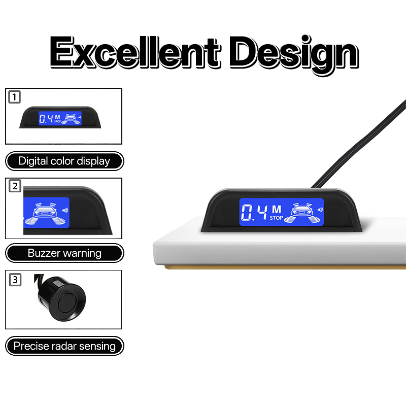 히프크론 주차 센서 키트 자동차 후진 주차 디스플레이  - Parking Sensor Buzzer Display Indicator 리뷰 및 가격